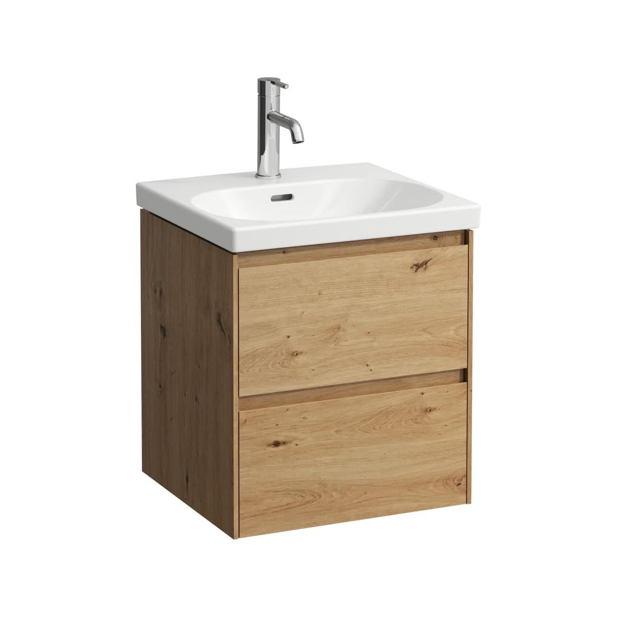 Lavabo + vanity unit lua 80x46 bianco op.