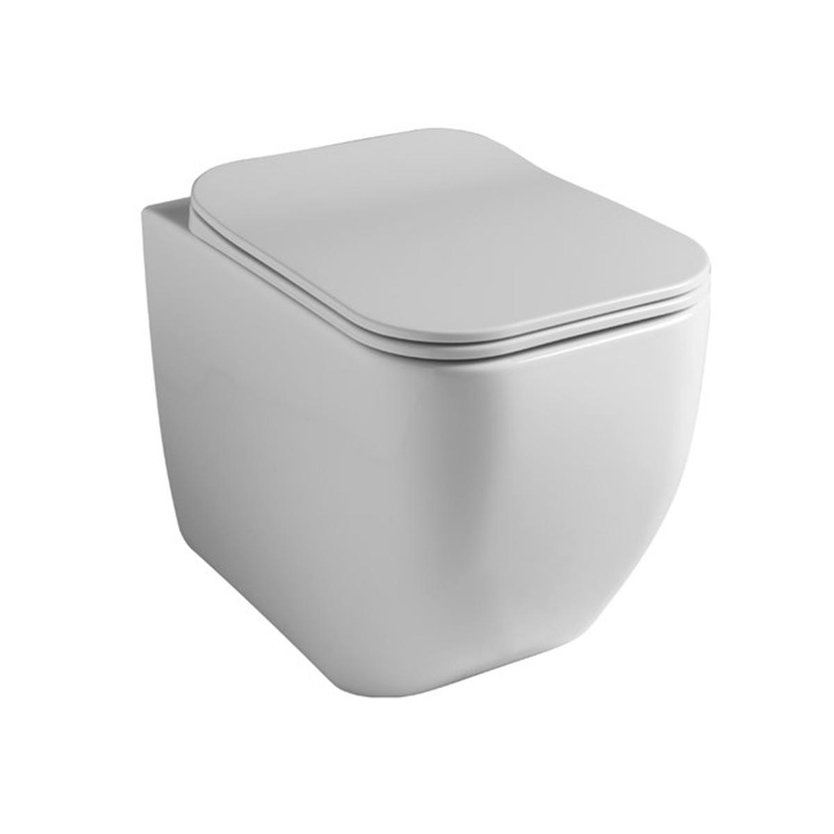 Brio vaso a terra scarico parete bianco lucido