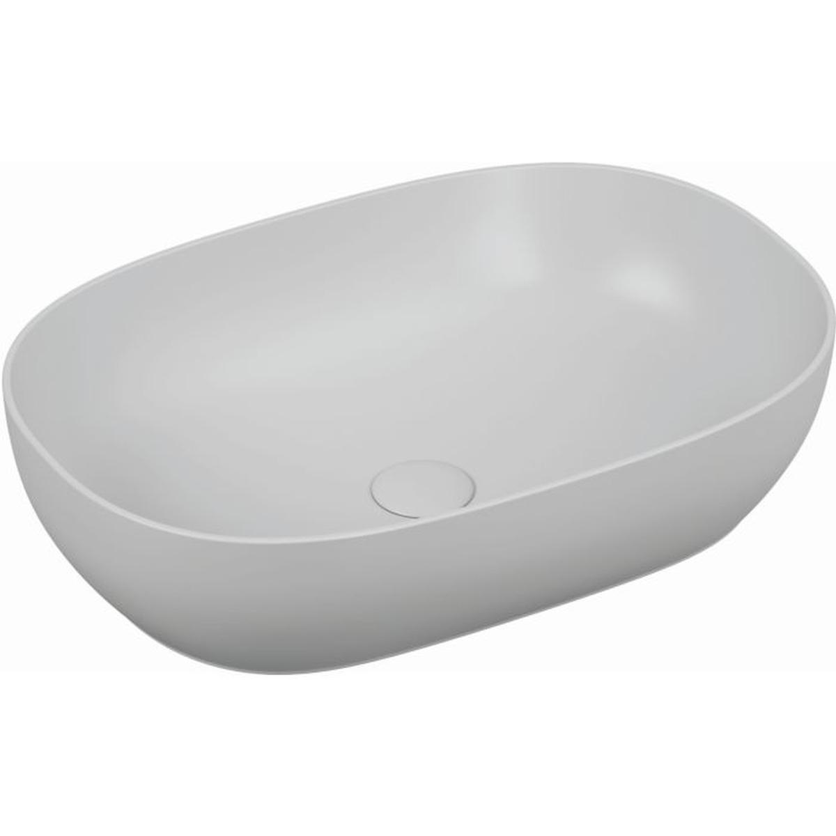 Outline catino oval 60 cm white